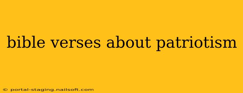 bible verses about patriotism