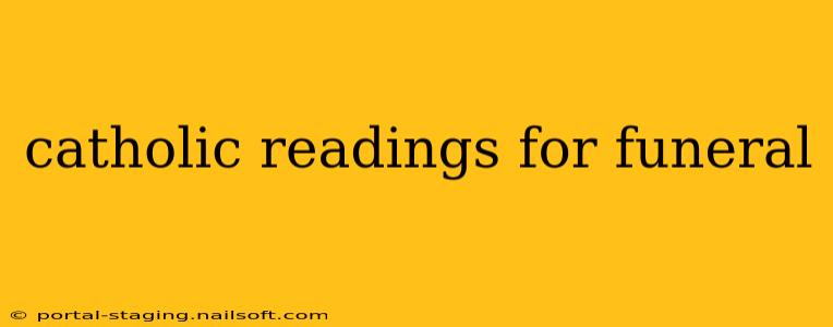 catholic readings for funeral