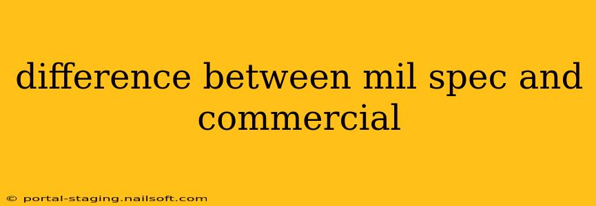 difference between mil spec and commercial