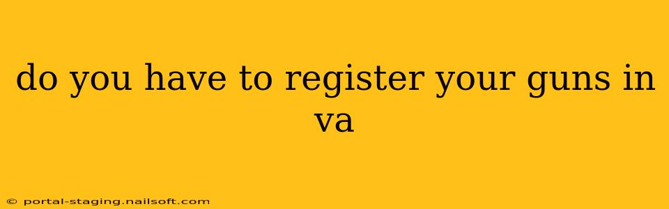 do you have to register your guns in va