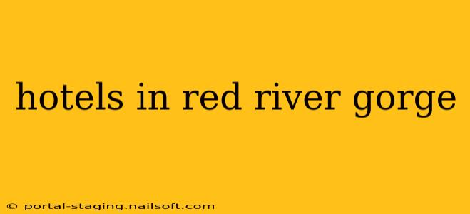 hotels in red river gorge