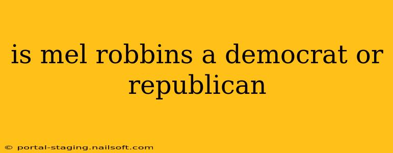 is mel robbins a democrat or republican