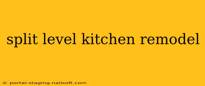 split level kitchen remodel