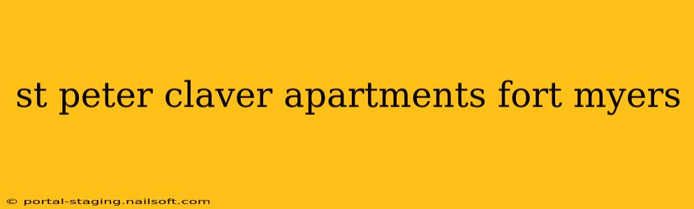 st peter claver apartments fort myers