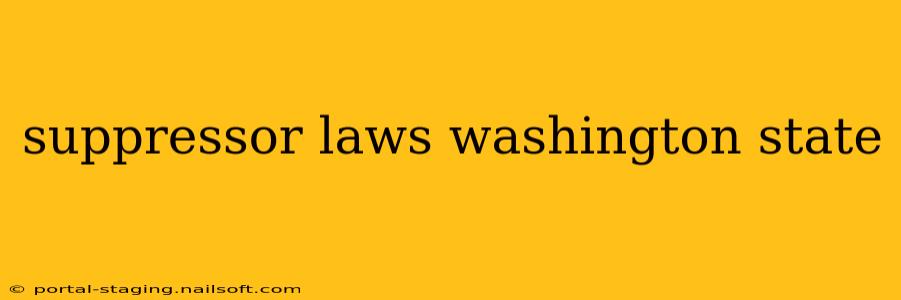 suppressor laws washington state