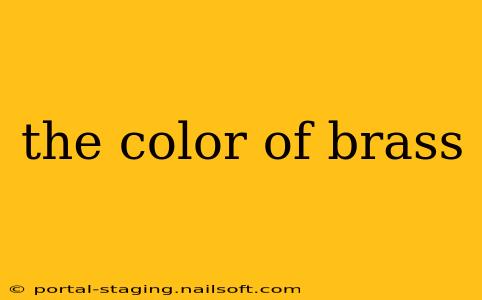 the color of brass